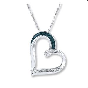 Kay Jewelers Blue/White Sterling Silver necklace